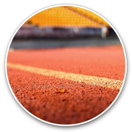 2 x 30cmVinyl Stickers - Running Track Athletics Gym Sport Healthy Decals for Car Van Luggage Scrap Book Fridge #24129