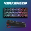 RedThunder K84 Wireless Keyboard and Mouse Combo, Rainbow Backlit Rechargeable
