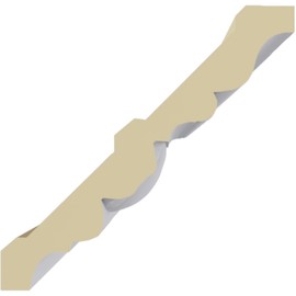 3 3/4"H x 3 7/8"P x 5 3/8"F x 94 1/4"L, (2 3/8" Repeat), Jackson Egg and Dart Crown Moulding