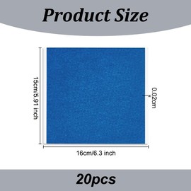 OLYCRAFT 20 Sheets 3D Printer Sheets 6.3x5.9 Inch Blue Painters Tape for 3D Printers Pressure Sensitive Adhesive Sticker Tape for 3D Printer Hot Bed Art Lab Labeling Classroom Decorations