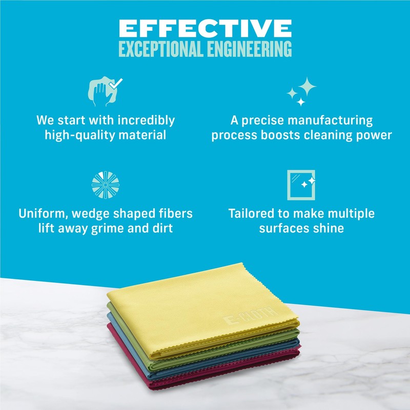 E-Cloth Polishing Microfiber Cleaning Cloth, 4-Pack - Microfiber Polishing Towels