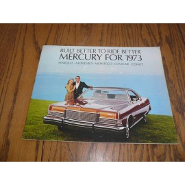 1973 Mercury Marquis Cougar Comet Monterey Montego Sales Brochure - Vintage