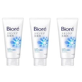 Biore Skin Care Facial Cleanser, Moisture 4.6 oz (130 g), Set of 3, 4.6 oz (130 g) x 3