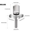 Sikawai Fin Screw 316 Stainless Steel No Tool Compatible with
