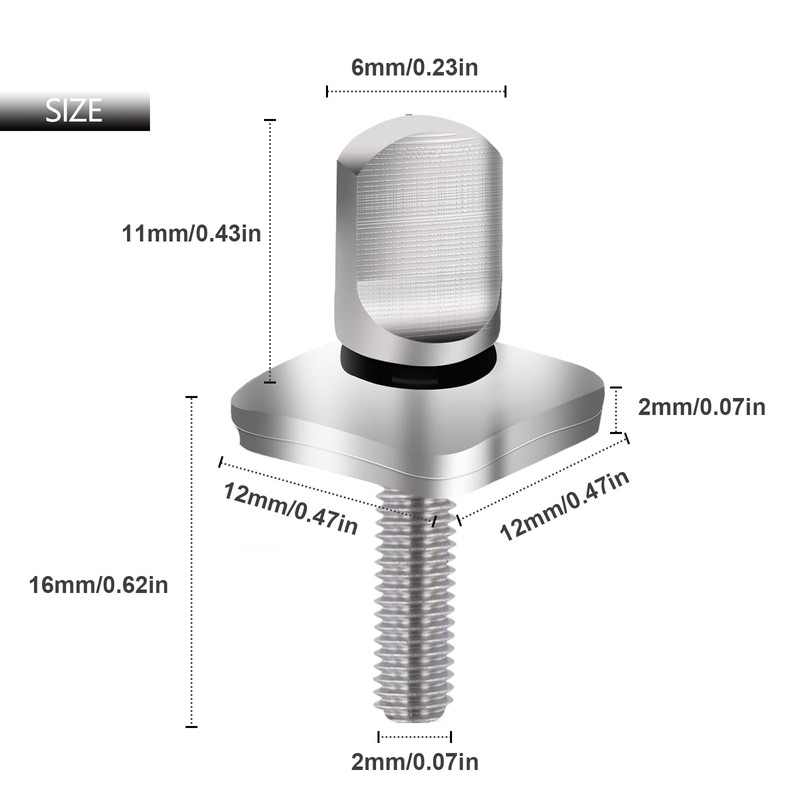 Sikawai Fin Screw 316 Stainless Steel No Tool Compatible with