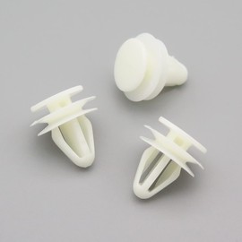 VVO Fasteners- White Plastic Tailgate Exterior Trim Clips for Honda Civic, (Pack of 10)
