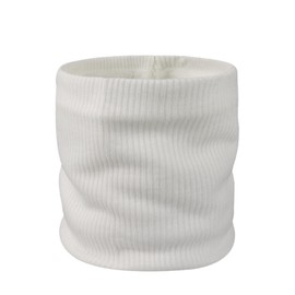Youjaree Winter Fleece Lined Neck Warmer Knit Infinity Neck Scarf Ski Neck Gaiter for Men Women (A-White)