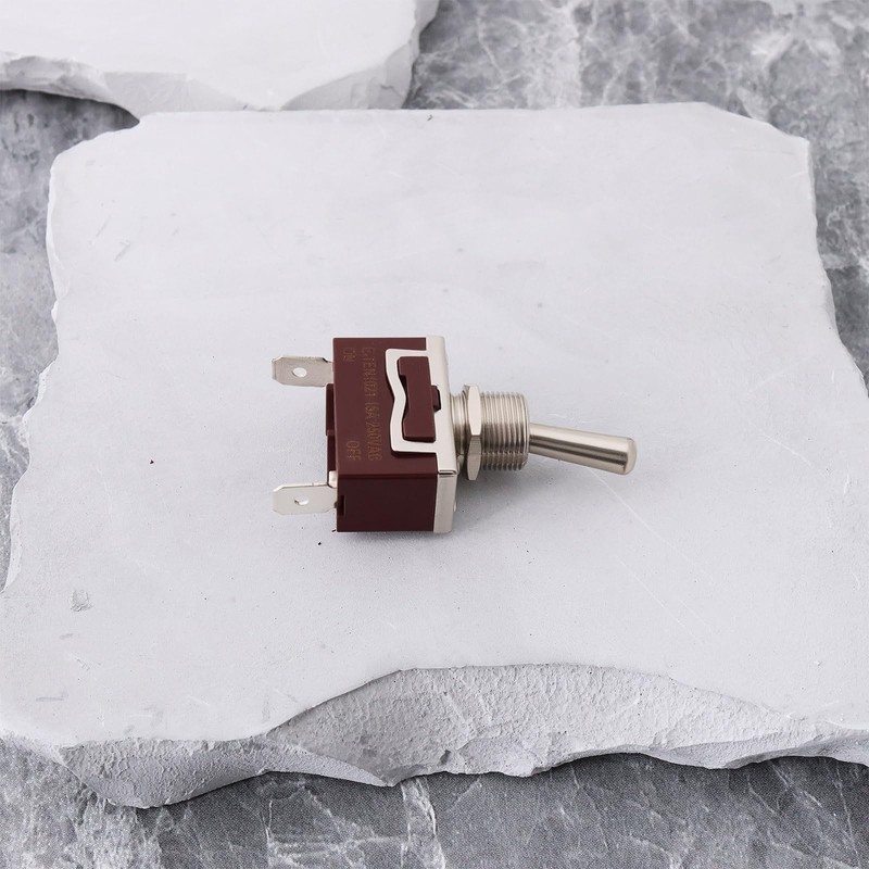 YINETTECH 1Set SPST Waterproof Momentary Toggle Switch, (ON)-Off-(ON) 12V 30A