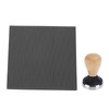 Coffee Tamper Set 58mm Beech Handle Coffee Hammer Embossed Tamping