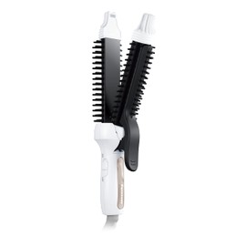 Panasonic EH-HV41-W Tourmaline Brush Iron, Compact, Curl, Straight, 2 Way, 1.0 inches (26 mm), White