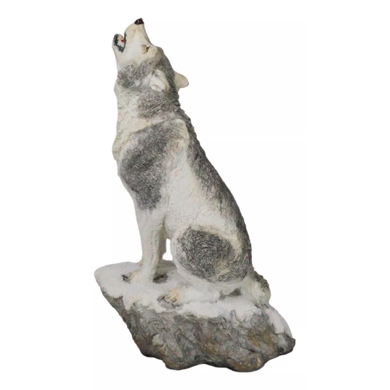 Woodlands Wildlife Mystical Alpha Snow Arctic Wolf Howling At The