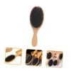 OHPHCALL Solid Wood Hairbrush Women Hair Brush Boar Bristle Massaging