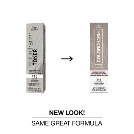 Color Charm COLORCHARM Permanent Crme Toner| Free of Animal-Derivied Ingredients| Parabens Free| Gluten Free| T16 Polar Ice| 2 Fl Oz