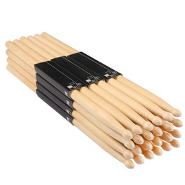 Drum Sticks, 24 Pairs 5A Drumsticks,16 Inch, Classic Wood Tip Drumstick Bulk, Pitch Matched Drumsticks Maple Wood Drum Sticks, by GNIEMCKIN.