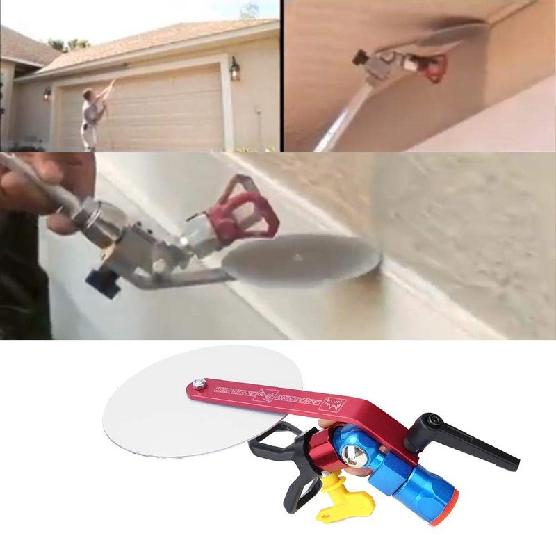 Universal Paint Baffle Adjustable Sprayer Guide with G7/8in Connector for