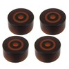 FLEOR 4pcs Amber Guitar Knobs Top Hat Volume Tone Speed