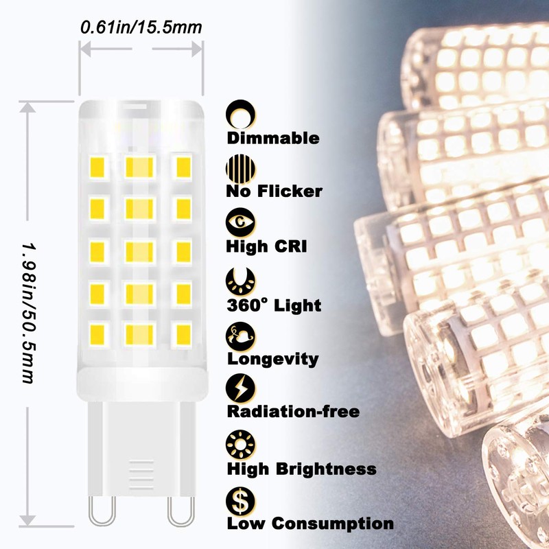 ALIDE G9 Led Bulbs Dimmable 3W Replace 20W 25W 30W