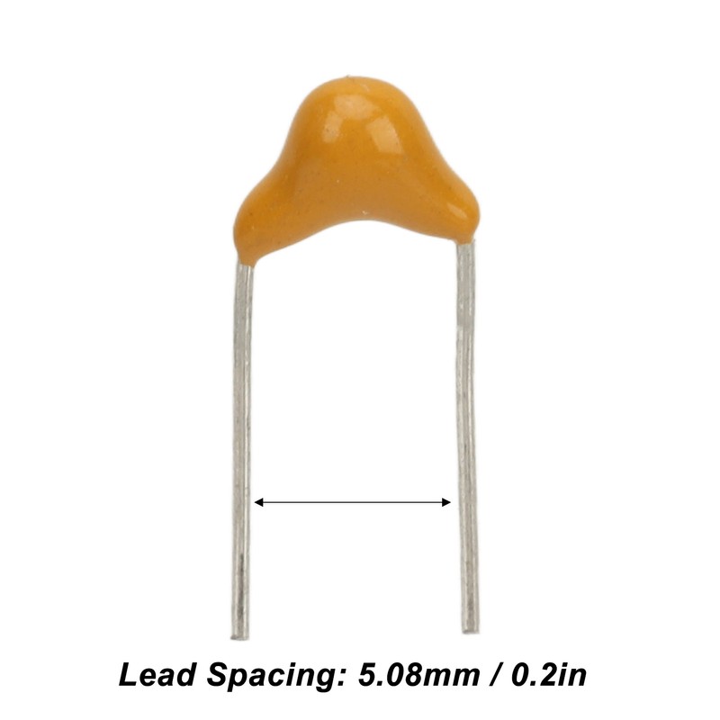 50pcs 100nF 50V Multilayer Monolithic Ceramic Capacitor 5.08mm for RC