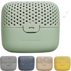 AbsoDry Duo Family - Dehumidifier for Apartment without Electricity - For Best Air Quality - Room Dehumidifier for Basement, Bathroom, Bedroom - Against Mould - Dehumidifier - Forest Green