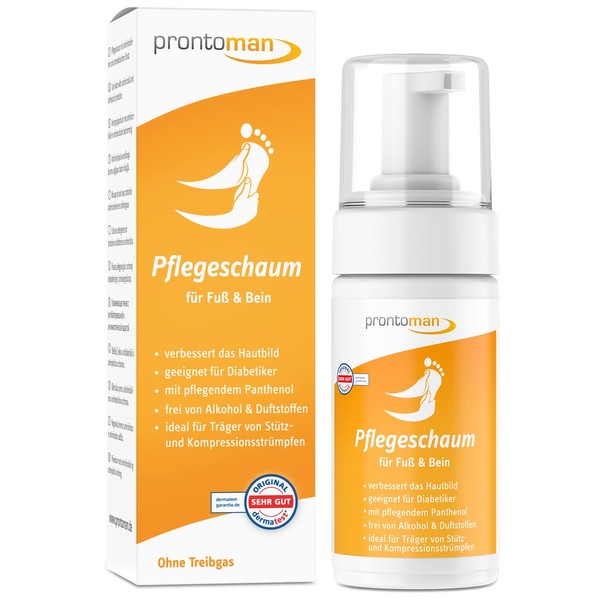 Prontoman Pflegeschaum für Fuß und Bein 100ml - Ideale Pflege