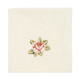 Avanti Linens Rosefan Wash Cloth, Ivory