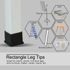 sourcing map Set of 4 Chair Leg Caps Table Sofa