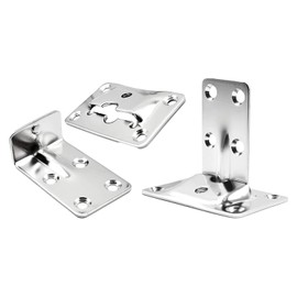 MARINE CITY Stainless Steel Removable Table Bracket – Strong & Corrosion Resistant | Ideal for Caravans, RVs, Boats, Yachts, Marines | Multi-Use Hardware Accessory (4-Pack)