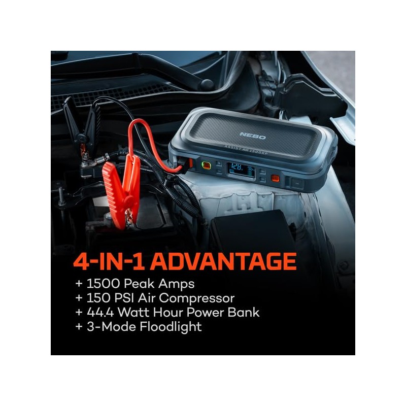 NEBO Assist AIR 1500XP Jump Starter and Air Compressor |