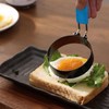 4-Pack Stainless Steel Egg Rings | Anti-Scald Folding Handle Egg