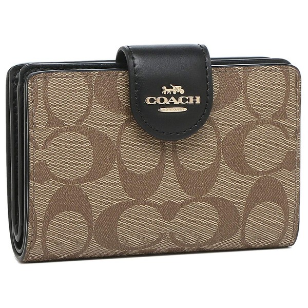 Coach FC0082 MEDIUM CORNER ZIP WALLET SIGNATURE (2) IMCBI Signature