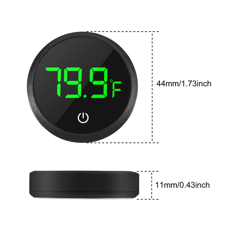2Pcs Digital Aquarium Thermometer Fish Tank Digital LED Display Thermometer