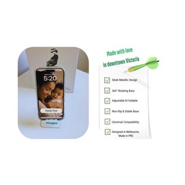 Snuggleready - Universal Cell Phone Holder for Computer Desk - Portable Phone Stand, Secure Your Device in Style with Cell Phone Stand Suitable for All Smartphones