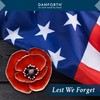 Danforth Remembrance Poppy Brooch Pin (Red) – Handcrafted Pewter Brooch
