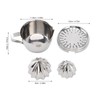 Jiawu Manual Citrus Juicer, Stainless Steel Orange Lemon Grapefruit Juicer,