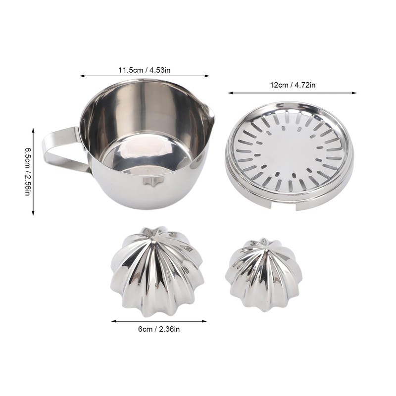 Jiawu Manual Citrus Juicer, Stainless Steel Orange Lemon Grapefruit Juicer,