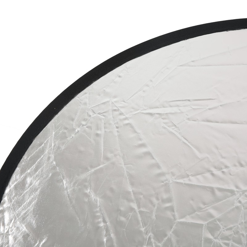 Silver Gold 2 In 1 Reflector Portable Mini Round Light