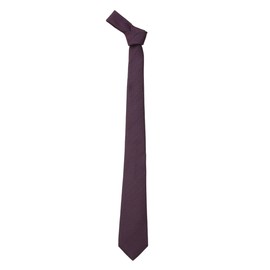 Nano Universe 668-5142203 Men's Washable Herringbone Solid Necktie, 103 Bordeaux