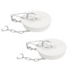 QUARKZMAN Pack of 2 Bath Plugs, Rubber Plugs for Bathtubs,
