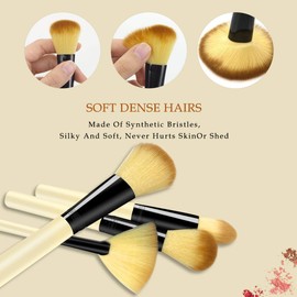 Makeup Brush Sets - 12 Pcs Makeup Brushes for Foundation Eyeshadow Eyebrow Eyeliner Blush Powder Concealer Contour