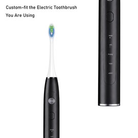 Replacement Heads Compatible with Auraglow Sonus Electric Toothbrush,for Auraglow Electric Toothbrush,with Cover Cap,10 Pack (White, Medium)