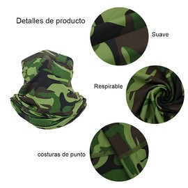 Scott Edward 4 pañuelos para motocicleta, pañuelos para la cabeza, protección para el cuello, pañuelos deportivos multiusos, pañuelos para hombres y mujeres, (Black White Blue)