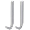 SORO:U Stainless Steel Magnetic Hooks, Pack of 2 (Load Capacity:
