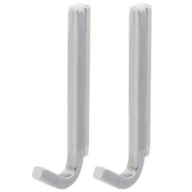 SORO:U Stainless Steel Magnetic Hooks, Pack of 2 (Load Capacity: 17.6 oz (500 g), 18-8 Stainless Steel