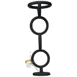 Mud Pie Medium Chain Link Candlestick, Black
