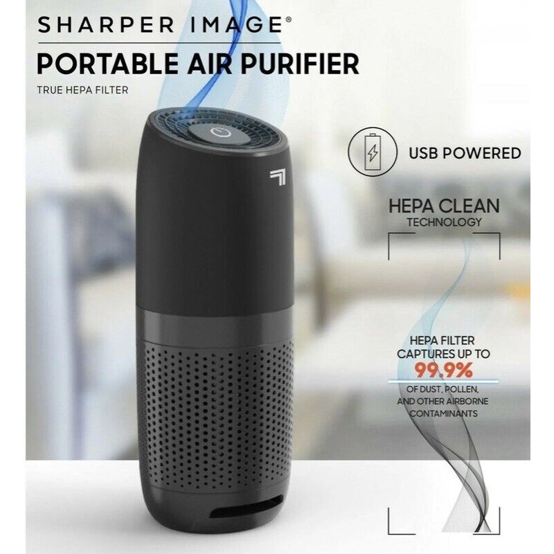 Sharper Image Portable Air Purifier True HEPA Filter 2313939
