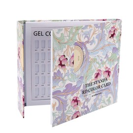 120 Sticks Nail Art Display Nail Polish Color Chart Plates Nail Color Chart Display Book Nail Gel Color Chart Nail Polish Display Chart Book Nail Art Display Shelf DIY Nail Art Salons Set(1)