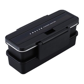 TO Lunch Box 2-stage 830ml Black KK-077 (japan import)