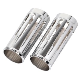 Unbranded 2" Extend Fork Cans Boots Cover For Harley Touring Street Glide Road King FLHR