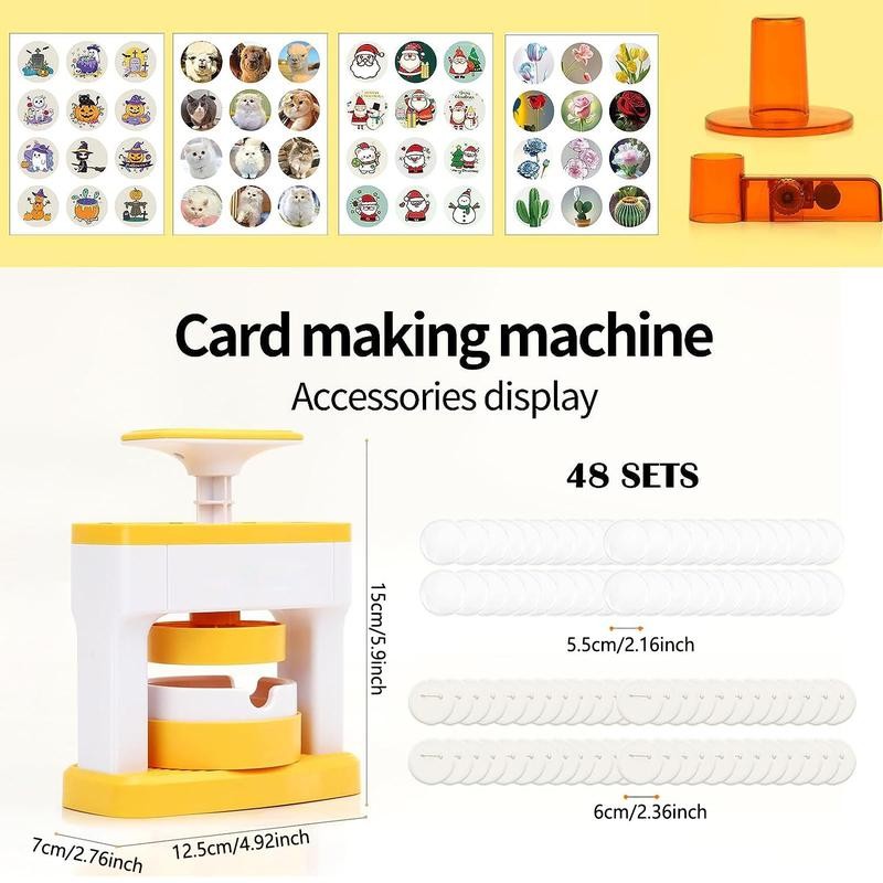 DIY Badge Making Machine, 1 Set Badge Making Kit, Cute