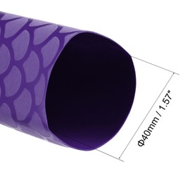 TOP-VIGOR 40mm Heat Shrink Tubing, 1M Length Heat Shrink Sleeving, 2:1 Ratio Heat Shrink Tube for Electrical Insulation, Repairs, Wrap Cable, Wire Connectors, Purple